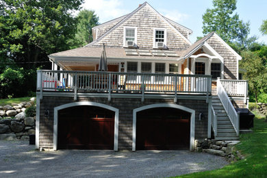Beach style exterior home photo in Boston