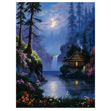 "Night Scene 2" by Anthony Casay, Canvas Art, 19"x14"