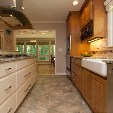 Kitchen Great Room with Light-filled Sunroom