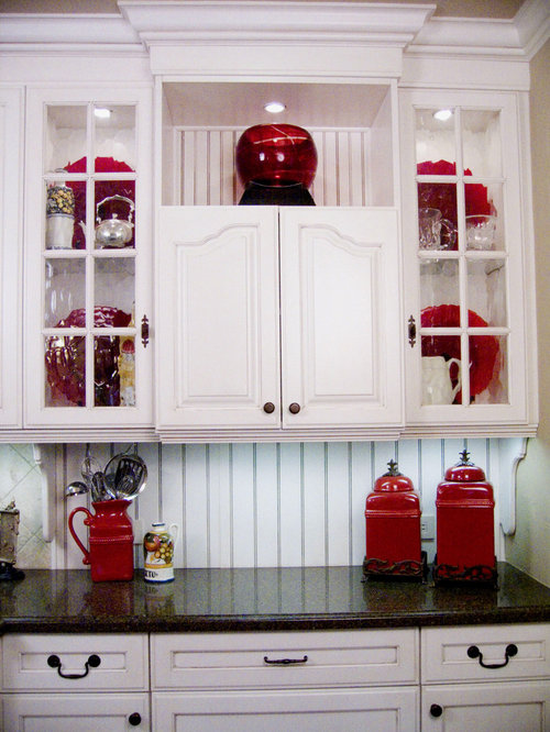  red and white kitchen accessories