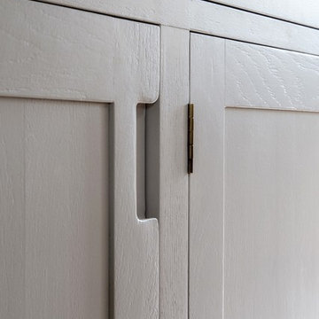 shaker kitchen in limed oak