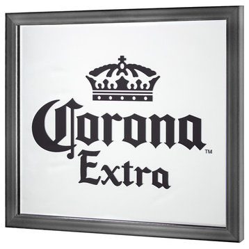 Corona Extra Screen Printed Mirror - Black