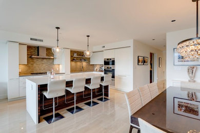 Minimalist kitchen photo in Vancouver