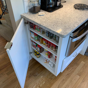 Hidden spice cabinet