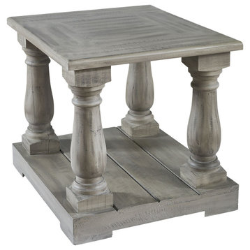 Ivan 4 Pedestal End Table