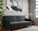 EveryRoom Jodi Coil Futon in Grey Linen