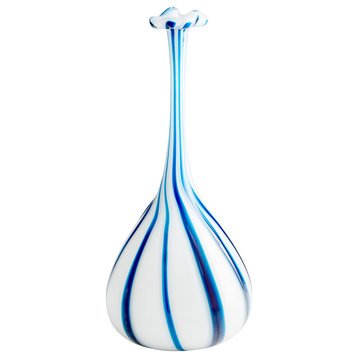 Cyan Small Dulcet Vase 10025, Blue and White