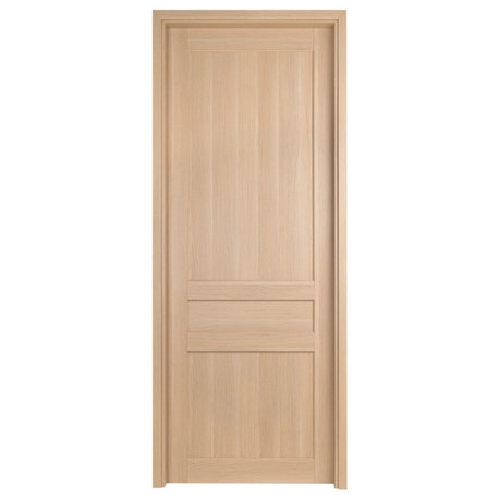 Urban Classico Right White Oak Pre-Hung Italian Interior Door, 36 X 80