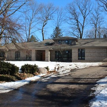 Bloomfield Hills contemporary Ranch Addition and complete Remodel
