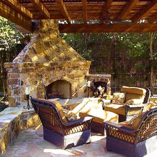 outside fireplace