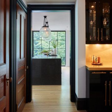 Modern Victorian House pantry and Island