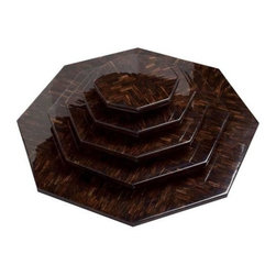 Octagonal Macana Veneer Lazy Susan - Pantry And Cabinet Organizers