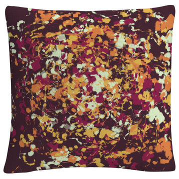 Speckled Colorful Splatter Abstract 6 By Abc Decorative Throw Pillow
