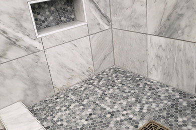 Inspiration for a contemporary bathroom remodel in Chicago