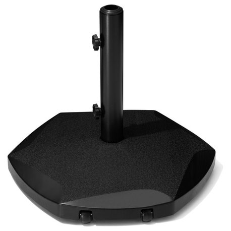 57lbs Patio Umbrella Base Black Market Stand, Black
