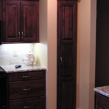 Cabinet Refacing Done in Natural Cherry