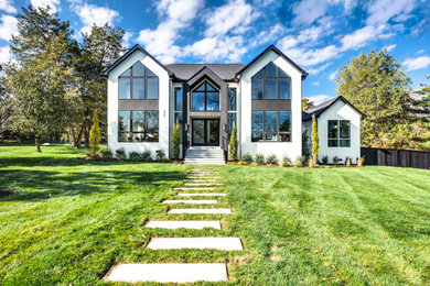 Transitional exterior home idea in Nashville