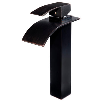 Eclipse Single Lever Waterfall Vessel Faucet, Oil Rubbed Bronze