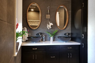Inspiration for a modern bathroom remodel in Other
