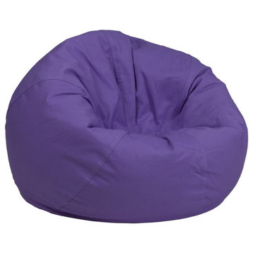 Flash Furniture Small Kids Bean Bag Chair in Purple