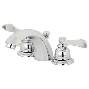 Kingston Brass Mini-Widespread Bathroom Faucet w/Retail Pop-Up, Polished Chrome