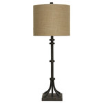 StyleCraft Home Collection - Industrial Bronze | Transitional Iron Base Table Lamp - Accent your decor with this lovely Table Lamp.