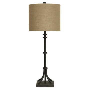 Industrial Bronze | Transitional Iron Base Table Lamp