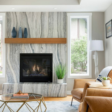 Captivating Vibrance Kitchen and Fireplace Remodel