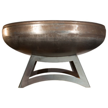 Ohio Flame Liberty Round Steel Fire Pit, 36" Round, Hollowed Base