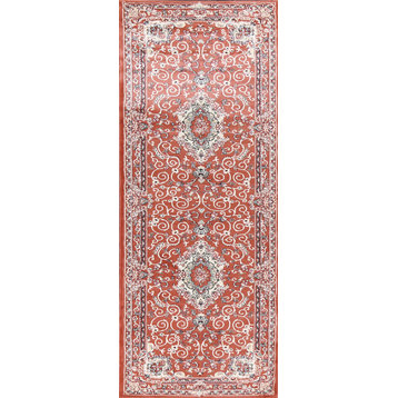 Floral Medallion Transitional Oriental Turkish Rug Traditional Carpet 3x10