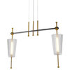Toscana 29" ETL Certified Integrated LED Pendant, Antique Brass