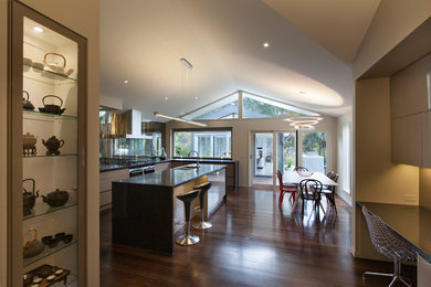 Example of a trendy home design design in Melbourne