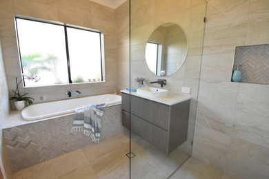 Photo of a modern bathroom in Sunshine Coast.