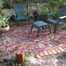 circular brick patio