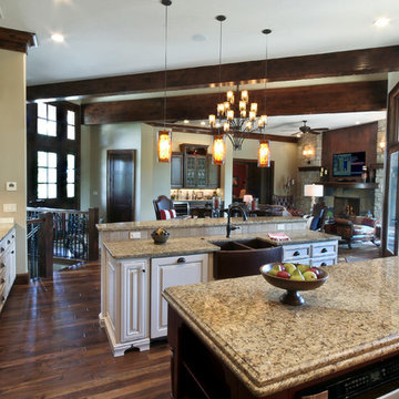 Lodge Inspired Residence - Open Layout Kitchen