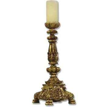 Baroque Candleholder Religious Sculpture