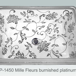 Hand Painted Undermounts by Atlantis Porcelain - Bathroom Sinks