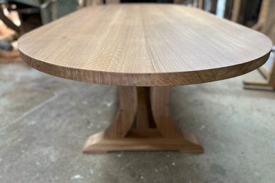 Inspiration for a medium sized rural kitchen/dining room in London.