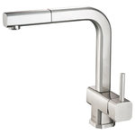 Isenberg - Isenberg K.1300 Cito Kitchen Faucet With Pull Out, Stainless Steel - **Please refer to Detail Product Dimensions sheet for product dimensions**