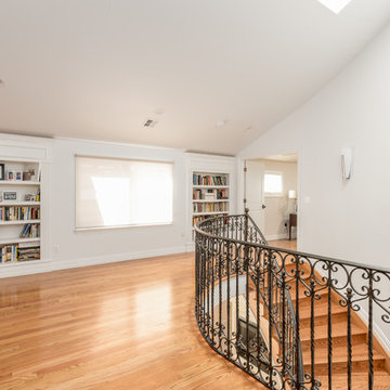 black iron staircase