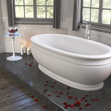 Aquatica Olympian™ by Savio Roman Freestanding Solid Surface Bathtub