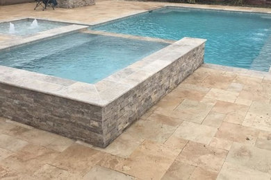 Inspiration for a contemporary pool remodel in New Orleans