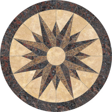 Andromeda Stone Medallion, 33.5" Unmounted, 3/8" Thick