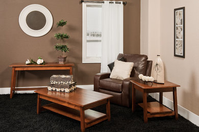 Elegant living room photo in Other