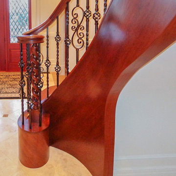 Project #15 | American Cherry & Wrought Iron Staircase