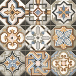 Arcade Central Multicolour GL-Porc 316x316 - Decorative Tiles & Border Tiles