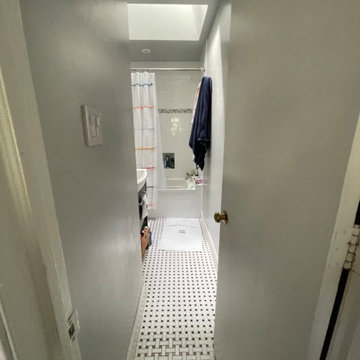 Urban Chic Oasis: Transforming Small Bathroom in Columbia Heights