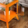 Furniture of America Elton Modern Metal Frame End Table in Orange