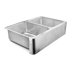 Anning Farmhouse Apron-Front Stainless 32" Kitchen Sink, Polished Stainless Stee