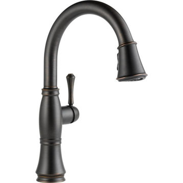 Delta Cassidy Single Handle Pull-Down Kitchen Faucet, Venetian Bronze